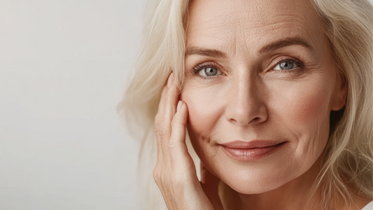 femme avec peau mature