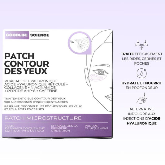 Boite Patch Contour des Yeux pour traiter les rides, cernes et poches sous les yeux