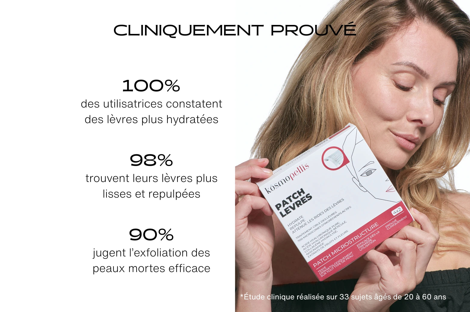 Cliniquement Prouvé : Patch Lèvres  Microneedling