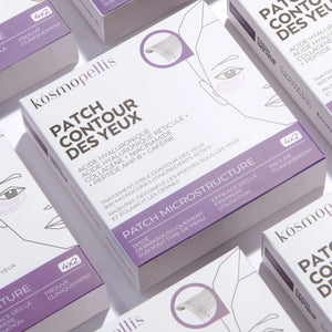 Cure patchs contour des yeux microneedling pour regard défatigué et hydraté