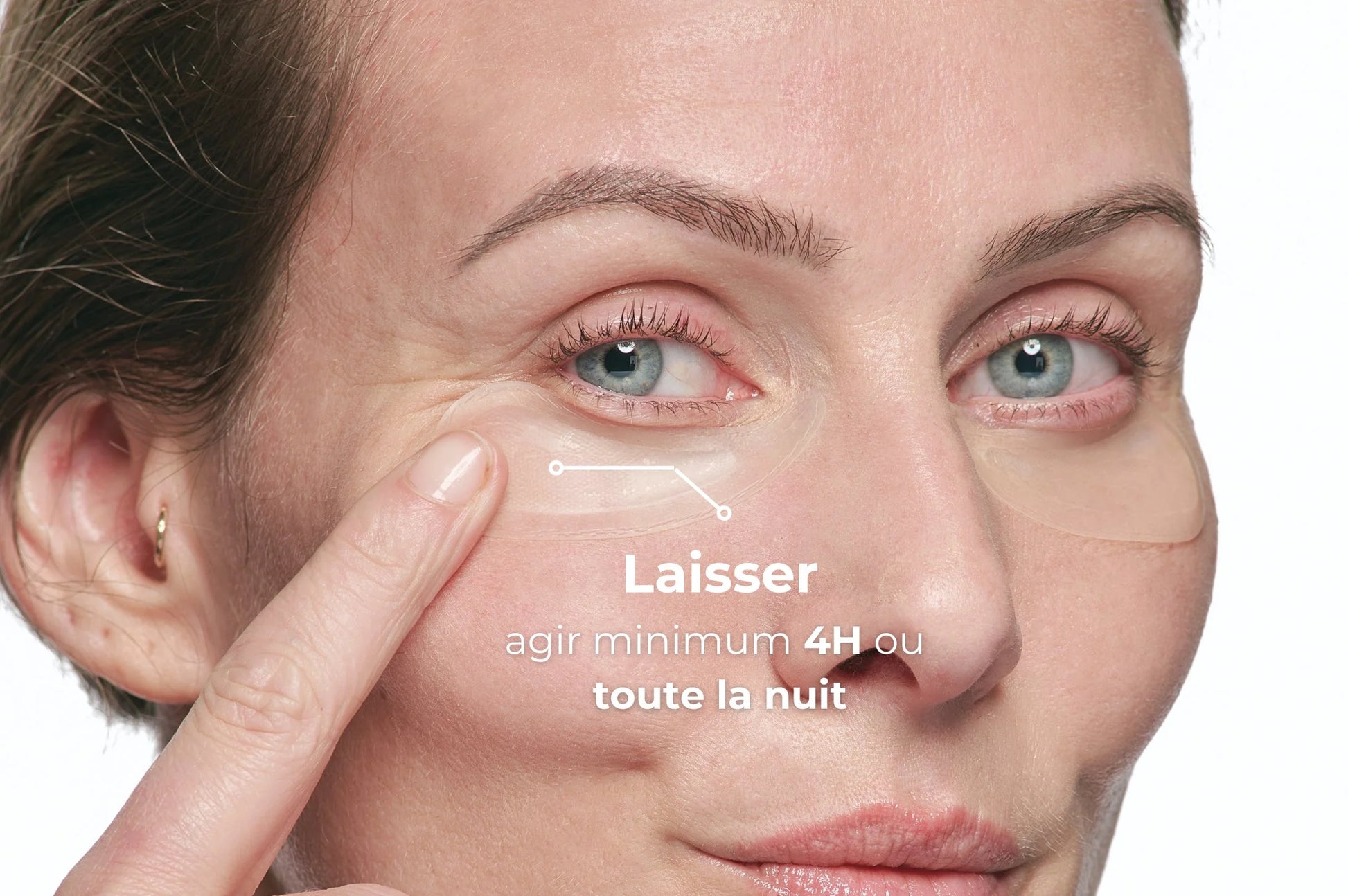 Patch contour des yeux anti-cernes, anti-poches et anti-rides à micro-aiguilles