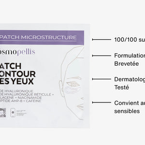 Pochette Patch Contour des Yeux pour traiter les rides, cernes et poches sous les yeux et avantages